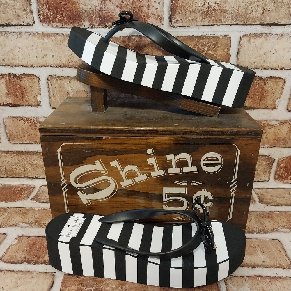 Pre-owned Kate Spade Rhett Wedge Sandals
